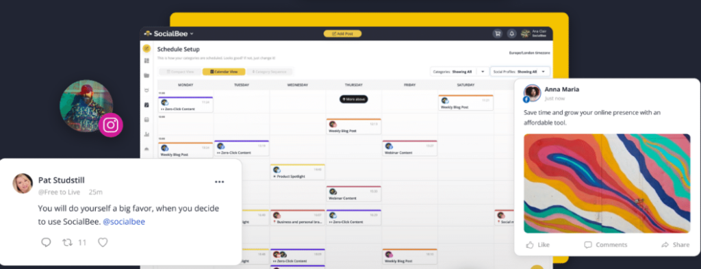 SocialBee Io jobs: Content Scheduling