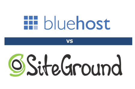 Bluehost vs SiteGround: Comparson logos