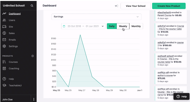 Mariah coz courses login teachable:  Teachable dashboard