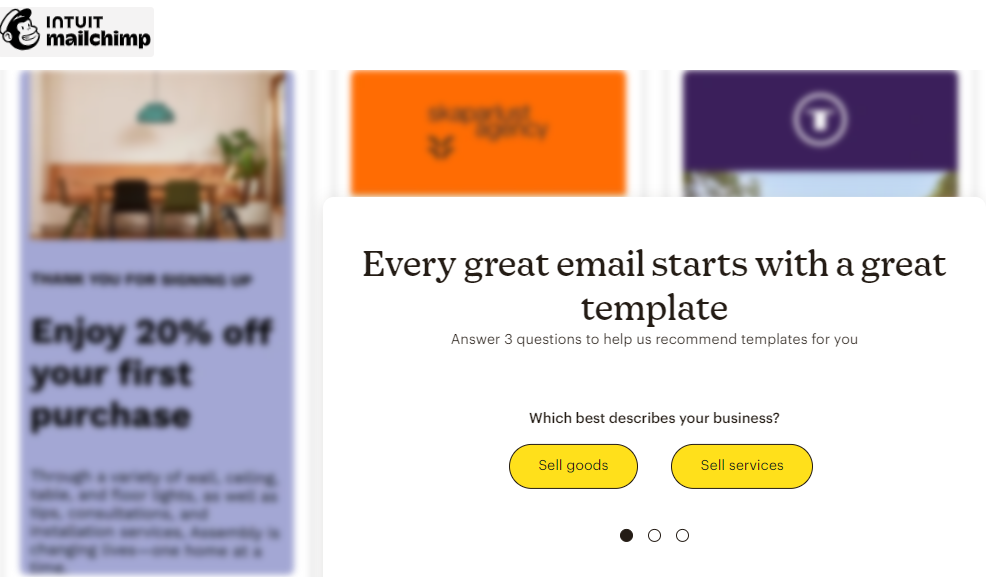 Flodesk vs Mailchimp; Mailchimp email design