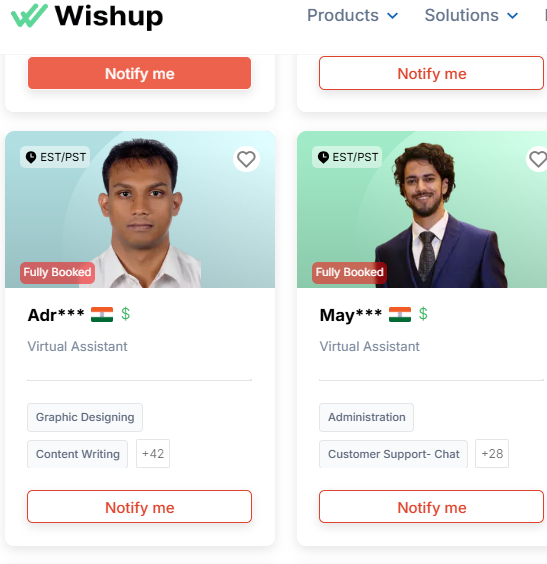 Wishup: Wishup virtual assistants