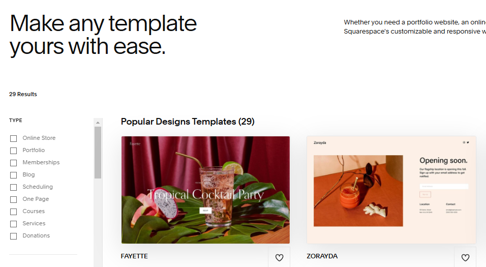 Fiverr migrate website to Squarespace: Squarespace templates