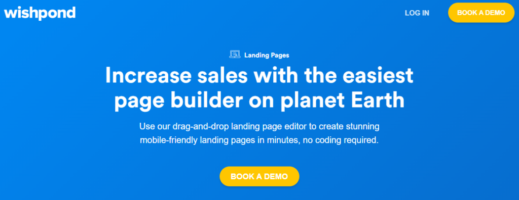  Wishpond review: Wishpond landing pages