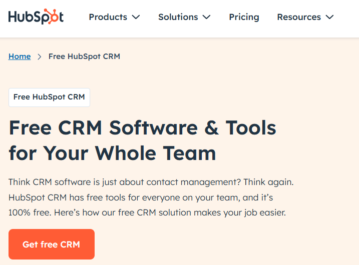 SaneBox HubSpot: Hubspot free crm software