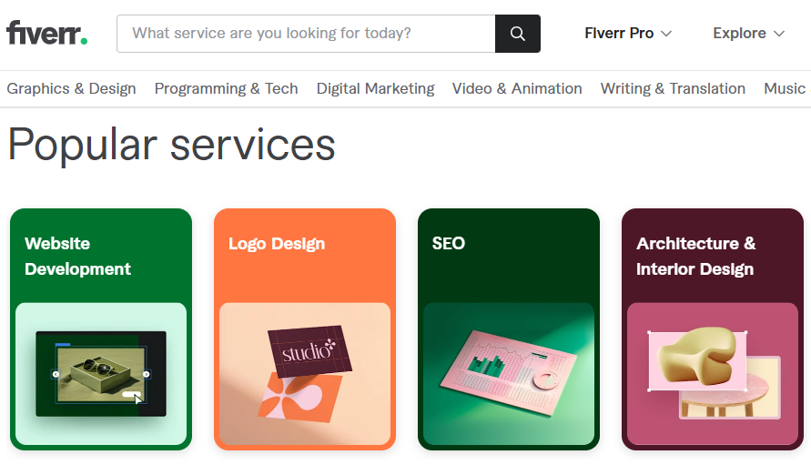 Fiverr Promo Code: Fiverr popular services