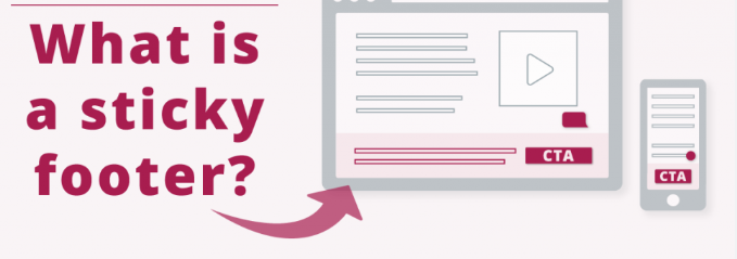 HubSpot overlays examples: What is a sticky footer