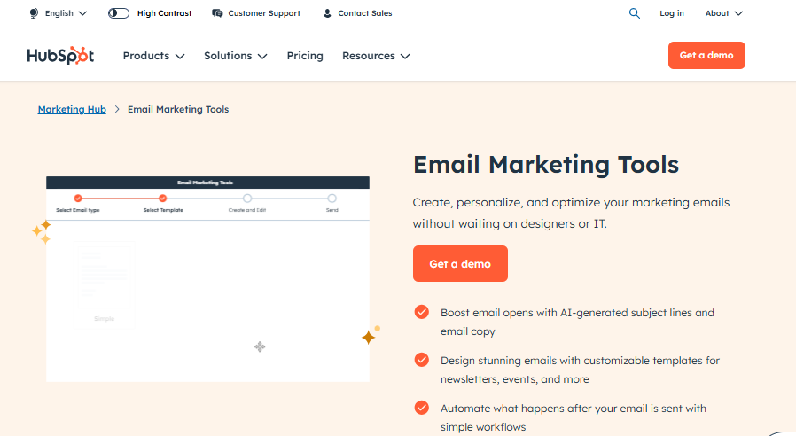 HubSpot Email Marketing Free Plan: Hubspot email marketing tools