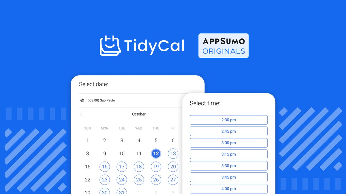 TidyCal review - AppSumo product screenshot